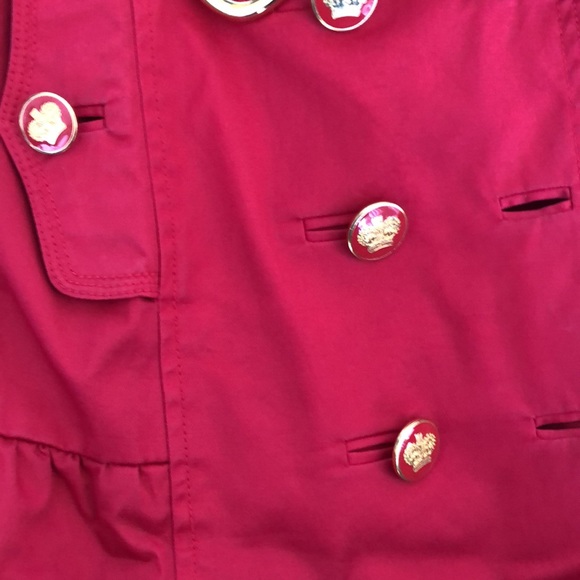 Juicy couture belted skirted trench rain jacket - Picture 12 of 13